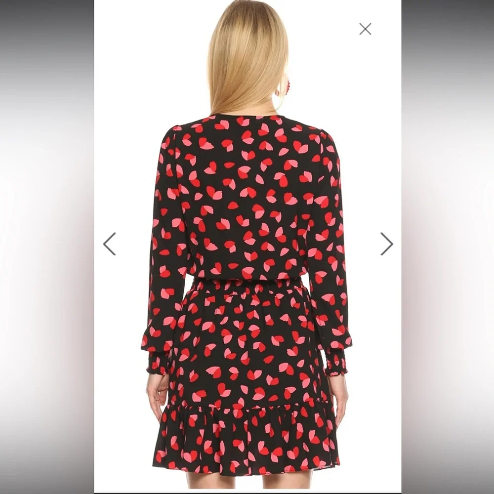 MICHAEL KORS Petal Crepe Wrap Ruffle Dress - Picture 7 of 7